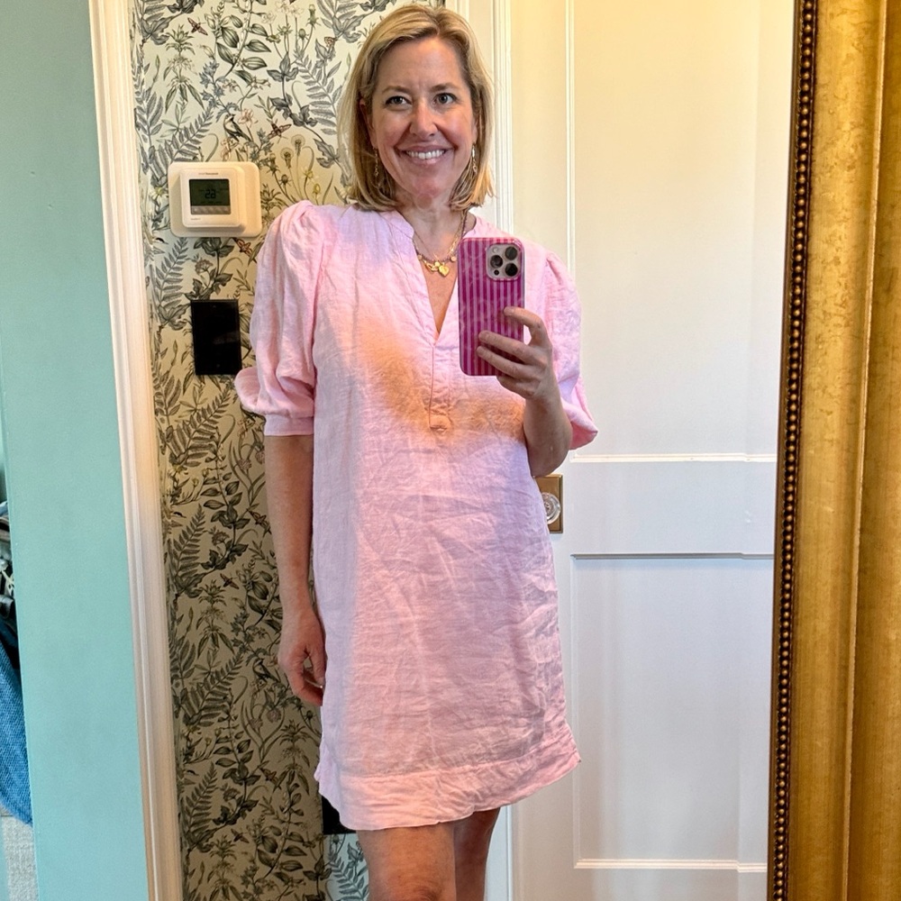 Lilly Pulitzer Light Pink Linen Dress